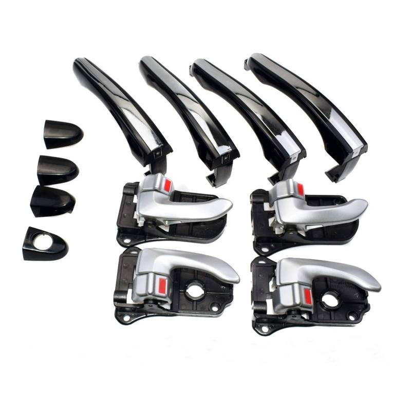 XEDLAMP 8 Stück Links rechts außen innen Türgriff, for Hyundai, Azera 2006–2011 826513L000 826523L000 826203L000 826103L000 Abdeckung für Außentürgriffe von XEDLAMP