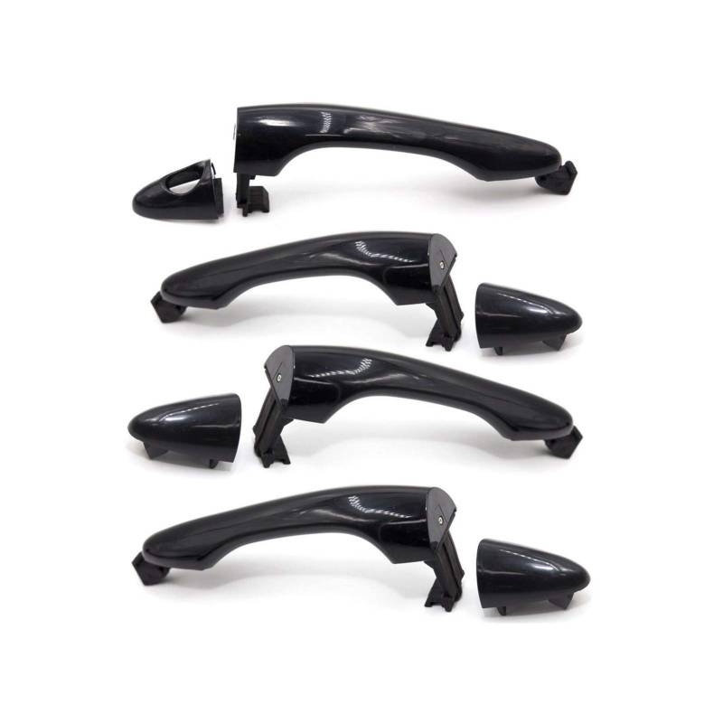 XEDLAMP 826512T000 826522T000 826622T000 836522T000 8 Stück vorne hinten Außentürgriff 1 Set schwarz, for Kia, Optima 2011 2012 2013 2014 2015 Abdeckung für Außentürgriffe von XEDLAMP