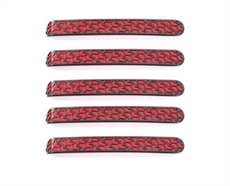 XEDLAMP ABS-Auto-Außentürgriff-Abdeckungsverkleidung, for Jeep, Wrangler JK & Unlimited 2007–2017, Zierleiste for Autotür-Haltegriffabdeckung Abdeckung für Außentürgriffe(Five Peice) von XEDLAMP
