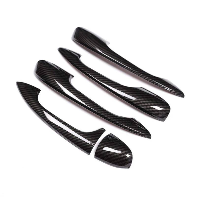 XEDLAMP ABS-Autotürgriffabdeckungen, Chrom-Außen-Auto-Styling-Aufkleber, for Mercedes-Benz, C-Klasse W205 GLC X253 E-Klasse W213 Abdeckung für Außentürgriffe(Carbon Fiber) von XEDLAMP