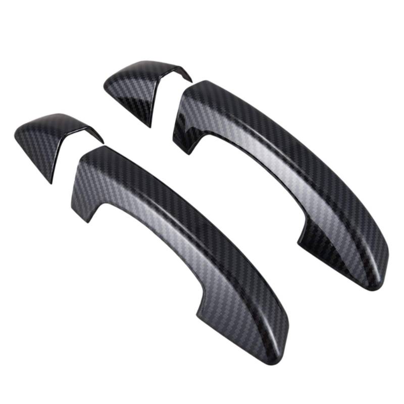 XEDLAMP ABS-Carbonfaser-Autotürgriffabdeckungen, for Scirocco, dritte Generation 2008–2018, Auto-2-Türgriffabdeckung, Carbonfaser-Muster-Abdeckungsverkleidung Abdeckung für Außentürgriffe von XEDLAMP