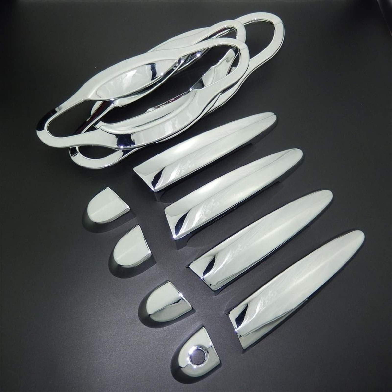XEDLAMP ABS Chrom Autotürgriffabdeckungen Zierleisten &, for, X1 E84 2009–2015, Türschüssel-Cup-Abdeckung, Auto-Styling 2010 2011 2012 2013 2014 Abdeckung für Außentürgriffe(Complete Set) von XEDLAMP