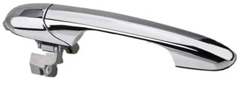 XEDLAMP Auto Außentür Griff, for FIAT, 500 2007-2020 735592026 735592012 Neue Passagier Seite Und Fahrerseite Außen Tür Griff Chrom Chrom-Türgriffverkleidung(Black Passenger Side) von XEDLAMP