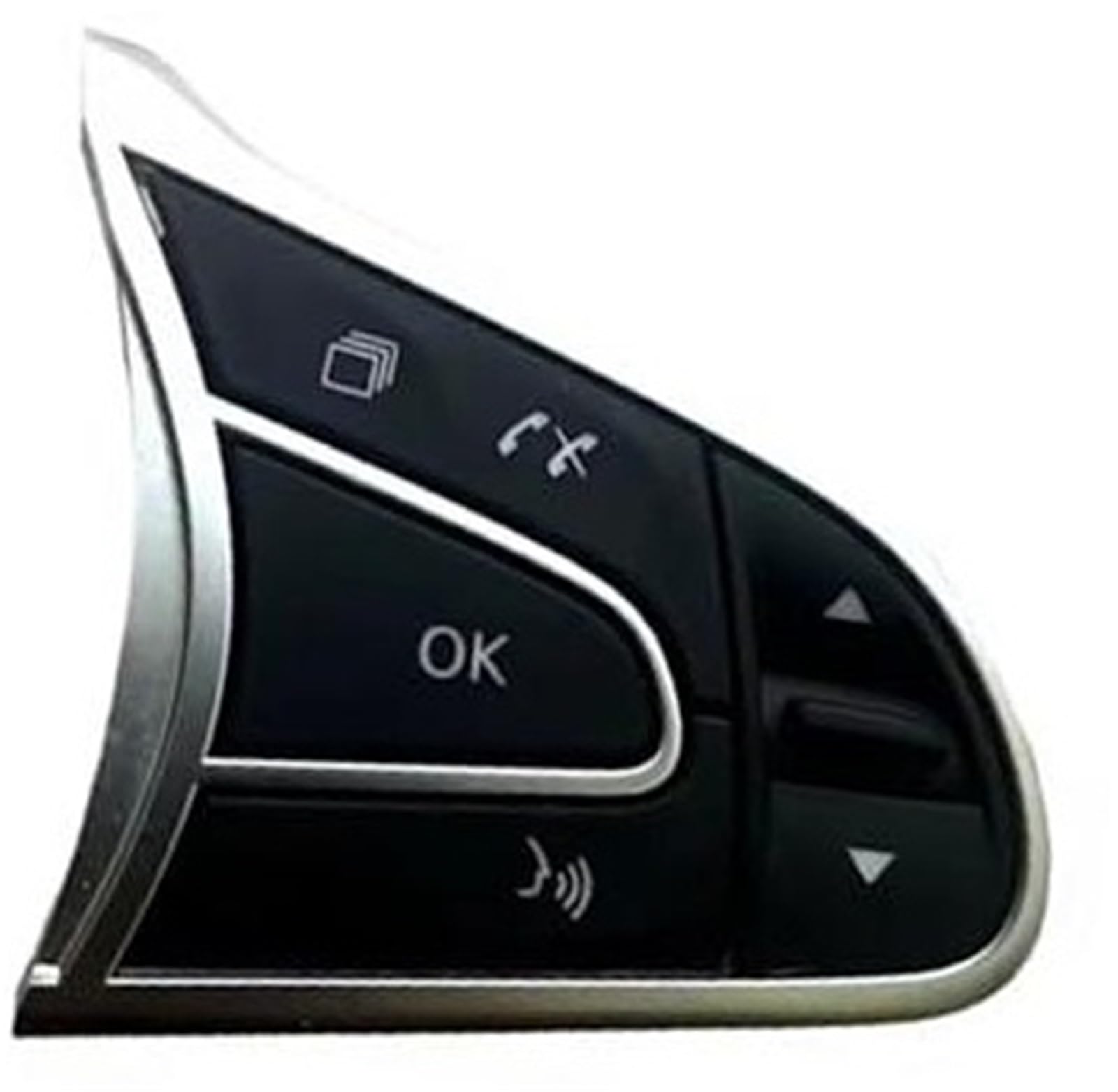 XEDLAMP Auto-Tempomat-Knopf, Koleos 2016 2017 2018 2019 2020 2021 2022 2023, Auto-Lenkrad, multifunktionaler Audio-Lautstärkeregler-Knopfschalter Auto-Lenkradschalter-Kit(Black Right) von XEDLAMP