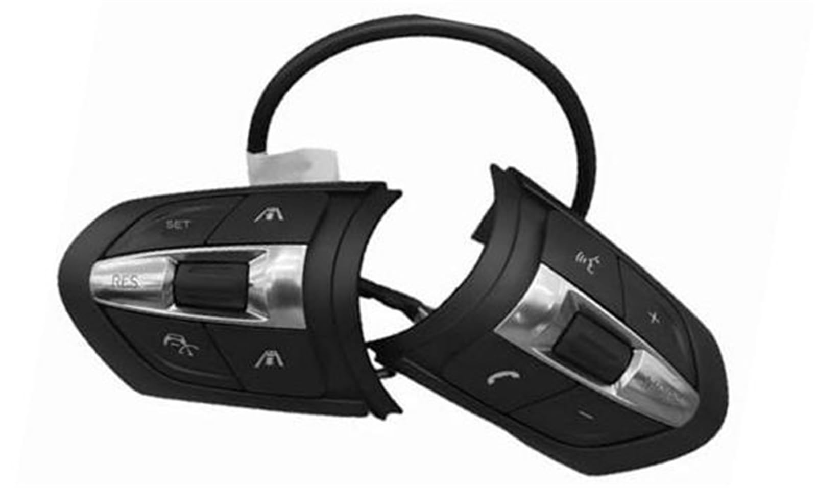 XEDLAMP Auto-Tempomat-Taste, for, for M3 M6 M5 Sportwagen, Multifunktions-Lenkrad-Tempomat-Tasten, Lautstärkeregler-Tasten, Audio-Steuerschalter Auto-Lenkradschalter-Kit(Black 4) von XEDLAMP