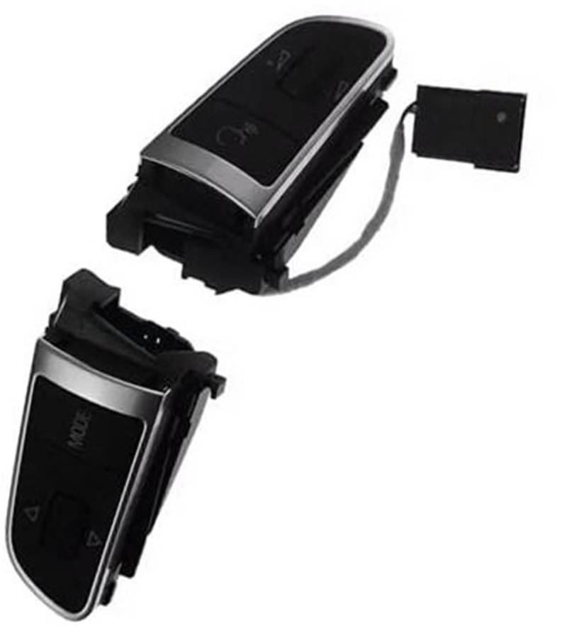 XEDLAMP Auto-Tempomat-Taste, for A6 C6 2005–2011, for A8 2008–2010, Auto-Multifunktions-Lenkrad-Audio-Lautstärkeregler-Tastenschalter 4E0951527AJ Auto-Lenkradschalter-Kit von XEDLAMP