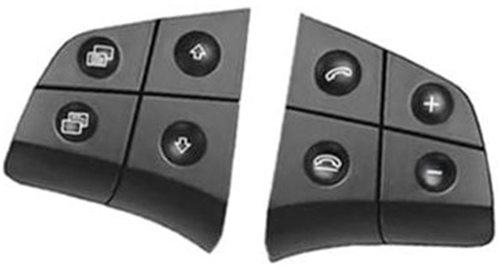 XEDLAMP Auto-Tempomat-Taste, for Benz, for W164 2006 2007 2008 2009, for W245 2009 2010 Auto-Lenkrad-Steuerschalter-Taste A16482079109116 A16482000109116 Auto-Lenkradschalter-Kit(Black 1 Set) von XEDLAMP