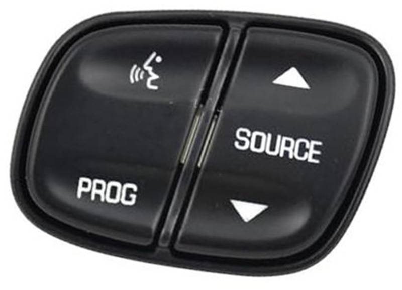 XEDLAMP Auto-Tempomat-Taste, for Cadillac, for Escalade 2003 2004 2005 2006, Auto-Lenkrad-Lautstärkeregler-Schalter, Taste 1999443, Radio-Quellenschalter 1999442 Auto-Lenkradschalter-Kit(BLACK color1) von XEDLAMP