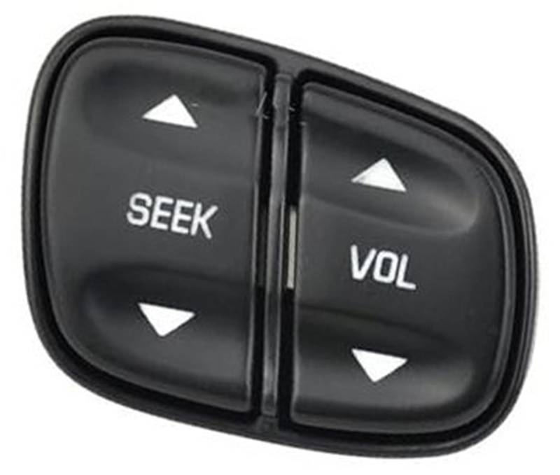 XEDLAMP Auto-Tempomat-Taste, for Cadillac, for Escalade 2003 2004 2005 2006, Auto-Lenkrad-Lautstärkeregler-Schalter, Taste 1999443, Radio-Quellenschalter 1999442 Auto-Lenkradschalter-Kit(Black 2) von XEDLAMP