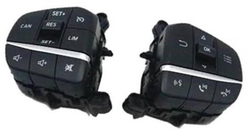 XEDLAMP Auto-Tempomat-Taste, for Focus, for Fiesta, 2019–2020, Auto-Multifunktions-Lenkrad-Cruise-Audio-Lautstärkeregler-Schalter-Taste DT1T-9E740-AA Auto-Lenkradschalter-Kit von XEDLAMP