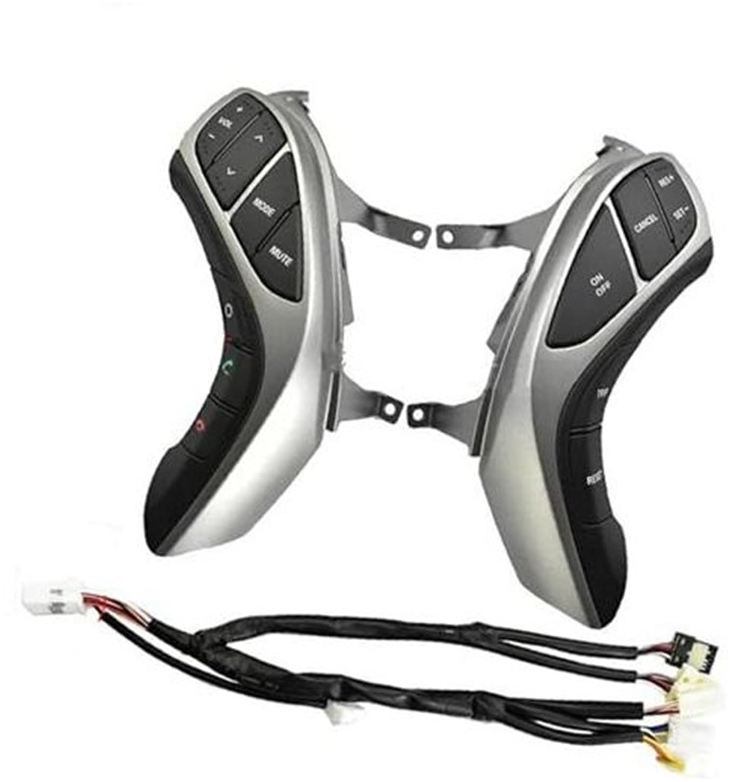 XEDLAMP Auto-Tempomat-Taste, for Hyundai, I30, for Elantra, 2012 2013 2014 2015, Auto-Lenkrad-Taste, Audio-Telefon, Bluetooth, Tempomat-Autoschalter Auto-Lenkradschalter-Kit(Black 14pin 2) von XEDLAMP
