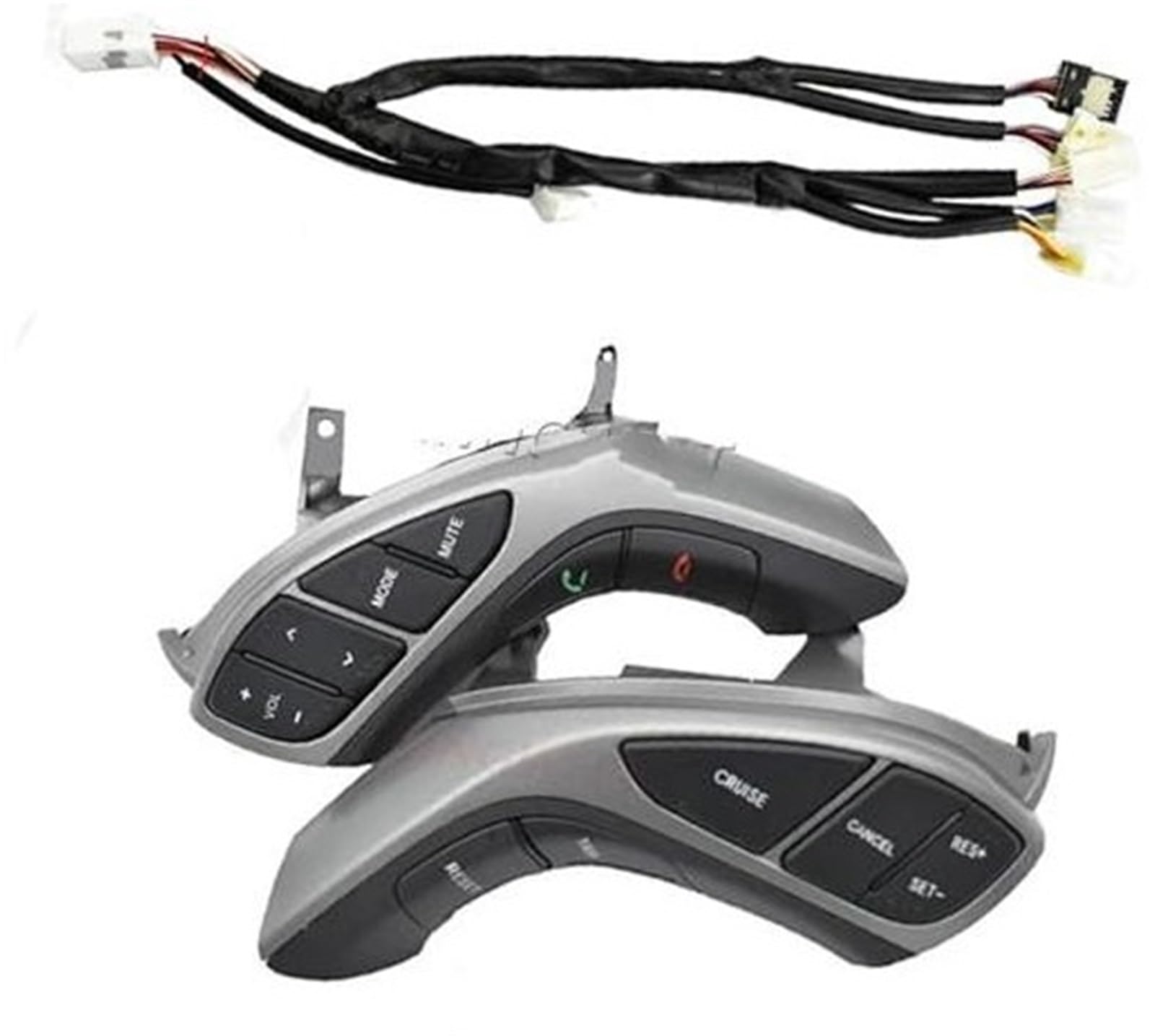 XEDLAMP Auto-Tempomat-Taste, for Hyundai, I30, for Elantra, 2012 2013 2014 2015, Auto-Lenkrad-Taste, Audio-Telefon, Bluetooth, Tempomat-Autoschalter Auto-Lenkradschalter-Kit(Black 14pin 4) von XEDLAMP