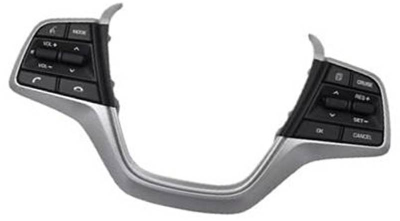 XEDLAMP Auto-Tempomat-Taste, for Hyundai, for Elantra, AD 2016 2017 2018 2019, Auto-Lenkrad-Fernbedienungsschalter, Telefon-Tempomat-Taste 96700-F2210 Auto-Lenkradschalter-Kit von XEDLAMP
