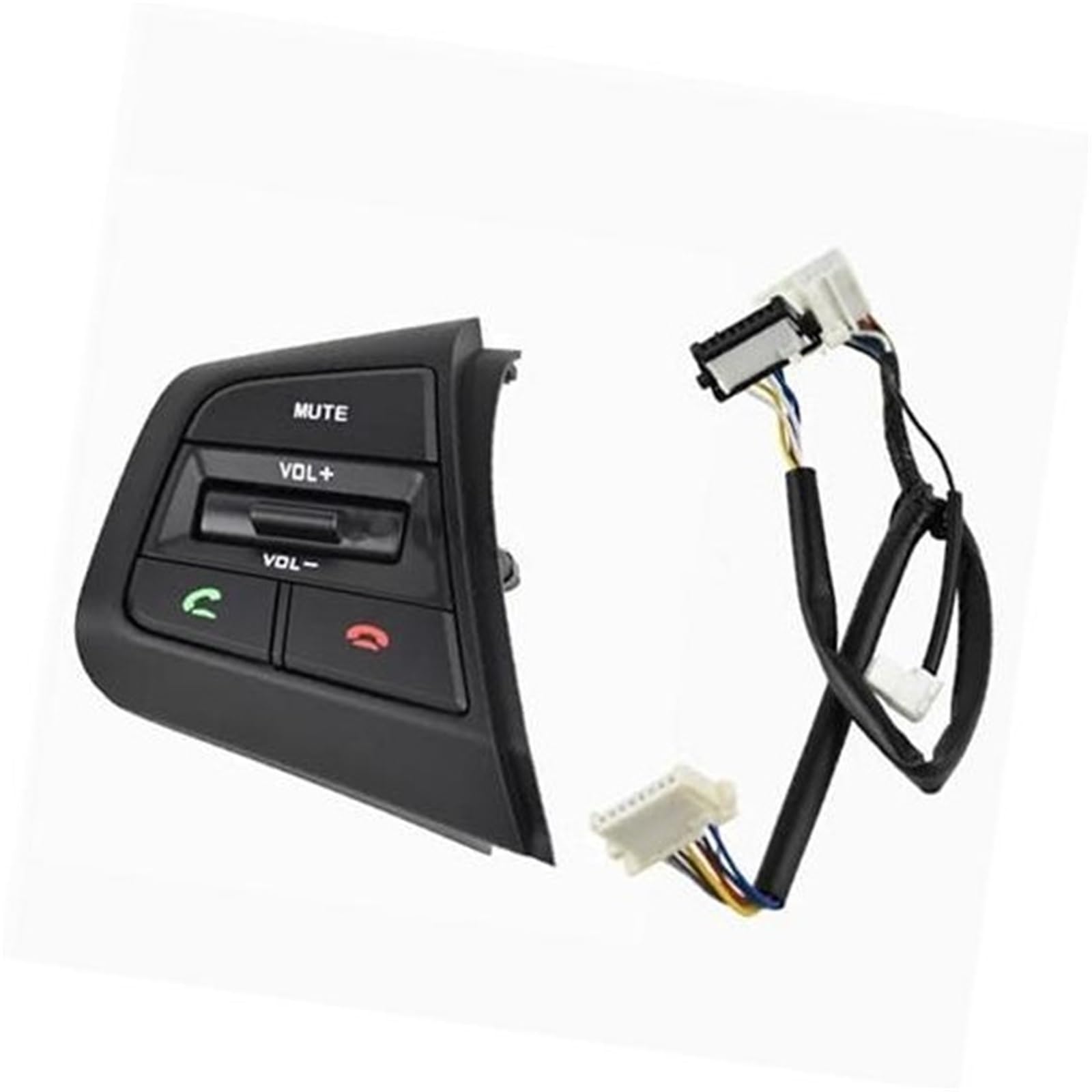XEDLAMP Auto-Tempomat-Taste, for Hyundai, for Ix25, for Creta 2019, Auto-Lenkrad-Tempomat-Tastenschalter, Fernbedienung, Lautstärketaste, blaues Licht Auto-Lenkradschalter-Kit(Black Left 1) von XEDLAMP