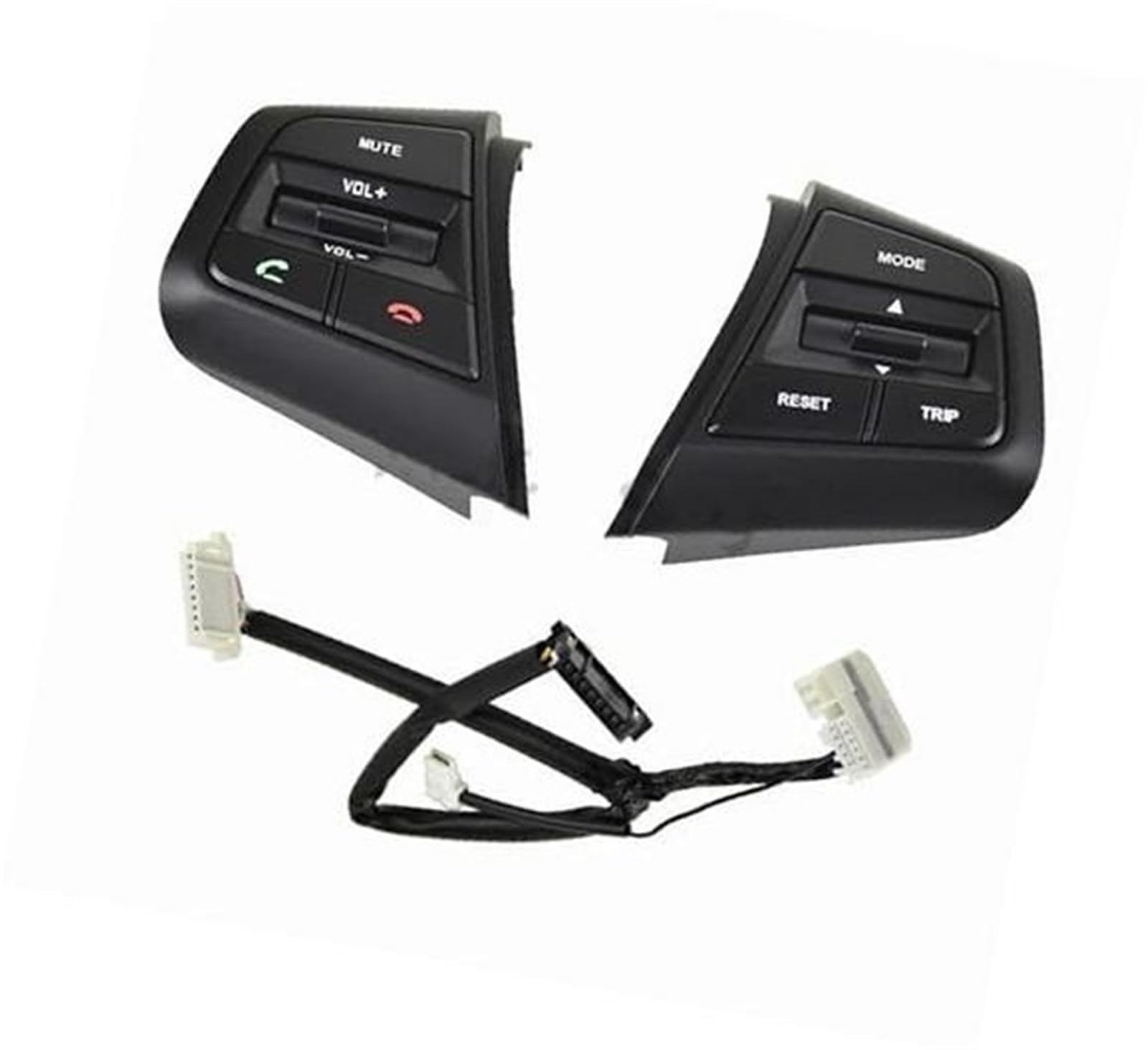 XEDLAMP Auto-Tempomat-Taste, for Hyundai, for Ix25, for Creta 2019, Auto-Lenkrad-Tempomat-Tastenschalter, Fernbedienung, Lautstärketaste, blaues Licht Auto-Lenkradschalter-Kit(Black Set) von XEDLAMP