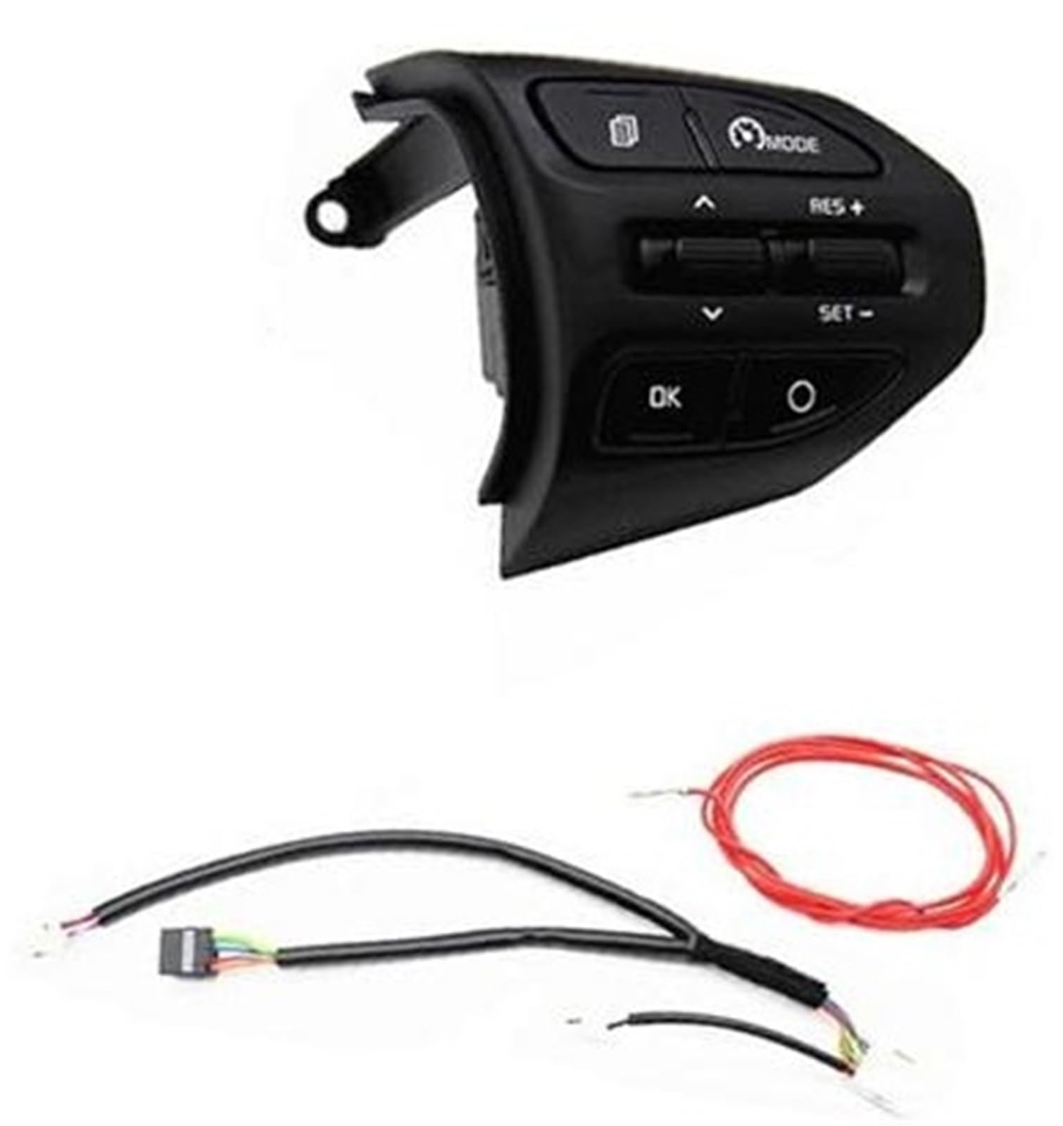 XEDLAMP Auto-Tempomat-Taste, for Kia, K2, for Rio 2017 2018 2019, for Picanto, Lenkrad-Steuertasten, Telefon-Tempomat-Lautstärkeschalter, Autozubehör Auto-Lenkradschalter-Kit(Black C 3) von XEDLAMP