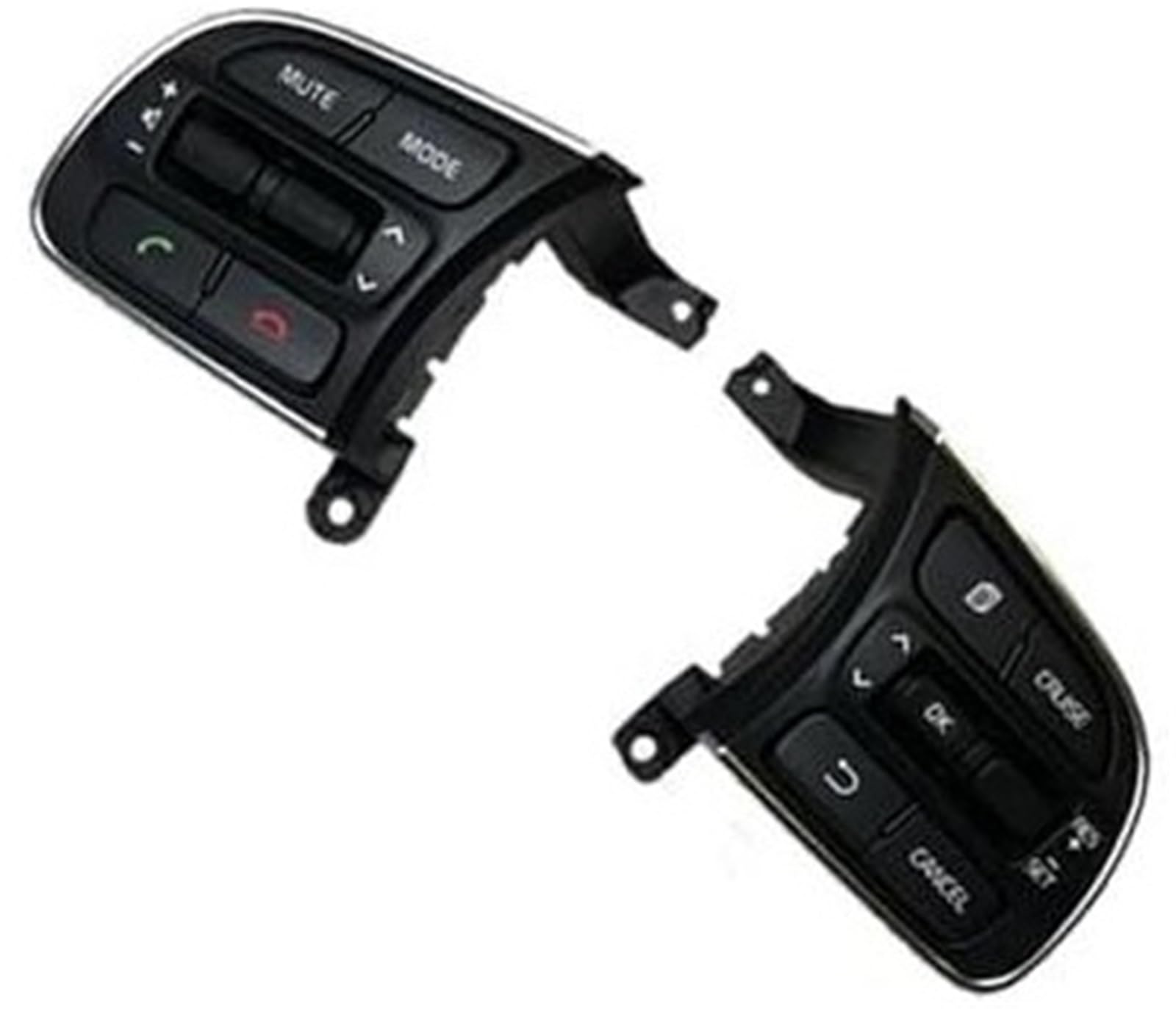 XEDLAMP Auto-Tempomat-Taste, for Kia, K5 2016 2017 2018 96720-D9010 Auto-Multifunktions-Lenkrad-Cruise-Taste Audio-Lautstärke-Einstellschalter Tastenschalter Auto-Lenkradschalter-Kit(Black Set) von XEDLAMP
