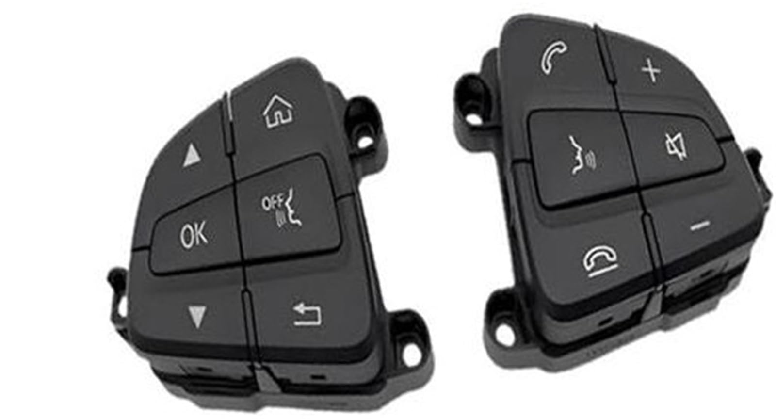XEDLAMP Auto-Tempomat-Taste, for Mercedes, for Benz, W205 C180 C200 GLC260 GLC300 A0999050300 Auto-Lenkradtasten Fernbedienung Lautstärketaste Auto-Lenkradschalter-Kit(Black Set) von XEDLAMP