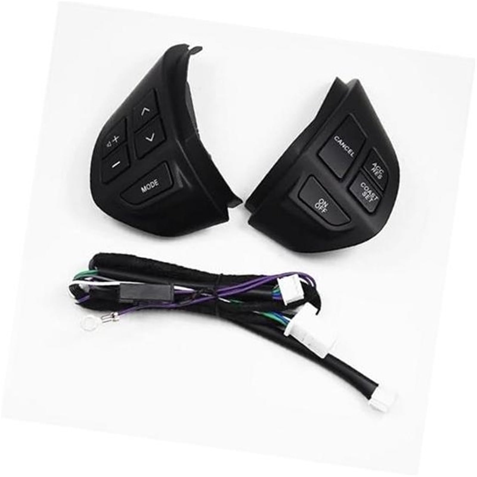 XEDLAMP Auto-Tempomat-Taste, for Mitsubishi, for Lancer, for Outlander, for ASX 2007 2008 2009 2010 2011, Auto-Lenkrad-Radio-Steuerschalter, Sound-Taste Auto-Lenkradschalter-Kit(Black) von XEDLAMP