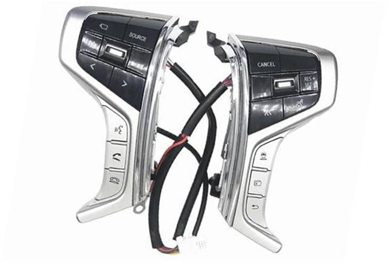 XEDLAMP Auto-Tempomat-Taste, for Mitsubishi, for Pajero Sport 2015 2016 2017 2018 2019 2020 2021 2022 Lenkrad-Audioschalter Tempomat-Schaltertaste Auto-Lenkradschalter-Kit von XEDLAMP