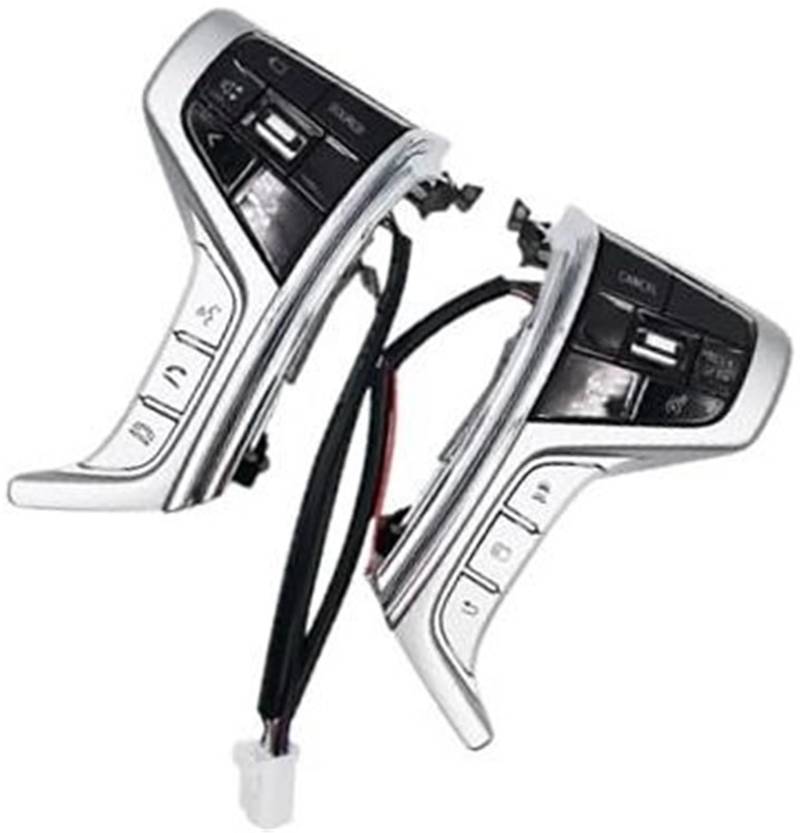 XEDLAMP Auto-Tempomat-Taste, for Mitsubishi, for Pajero Sport 2015–2022, Auto-Lenkrad-Tempomat-Schalter-Taste, Multimedia-Audio-Steuertaste Auto-Lenkradschalter-Kit von XEDLAMP