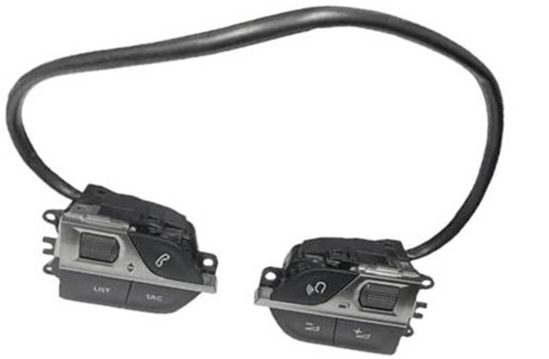 XEDLAMP Auto-Tempomat-Taste, for Peugeot, 208 2008 3008 308 P21 P84 4008, Auto-Lenkrad-Kabelbaum, Multifunktionsschalter-Knöpfe, Assy 9812313777 98255044ZD Auto-Lenkradschalter-Kit von XEDLAMP