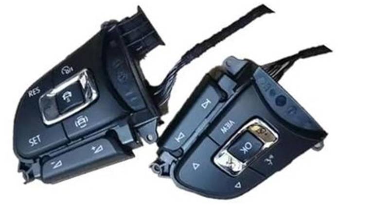 XEDLAMP Auto-Tempomat-Taste, for VW, for Passat, B8, for Tiguan, MK2 2017–2022, Auto-Multifunktions-Lenkrad-Tastenschlüssel mit Acc MFSW Lenkschalter 5NA 959 442 B Auto-Lenkradschalter-Kit von XEDLAMP