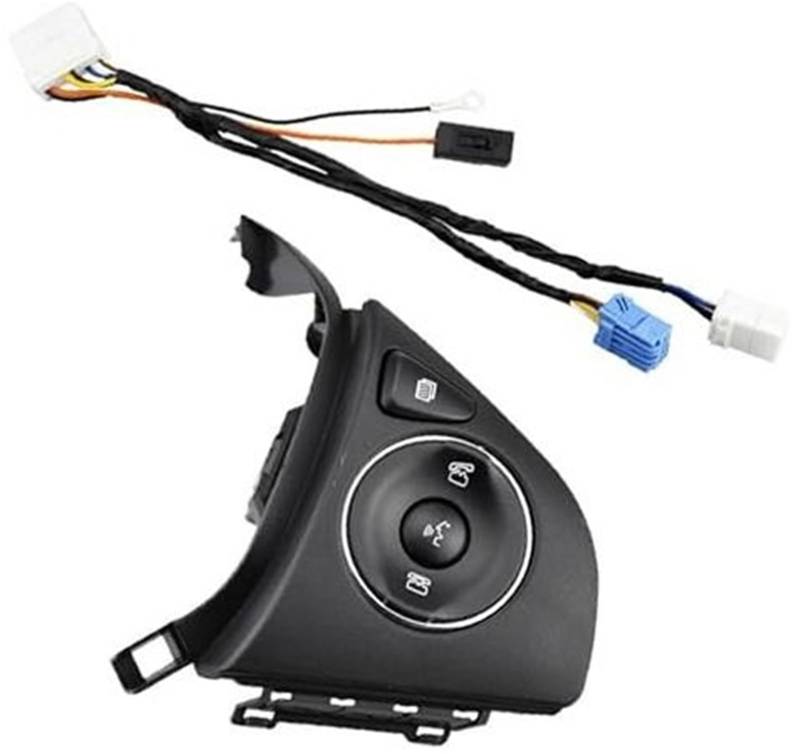XEDLAMP Auto-Tempomat-Taste, passend for 2015 2016 2017 2018, Auto-Tasten, Schalter, Audio-Radio-Fernbedienung, Bluetooth-Taste, Lenkradsteuerung, Auto-Styling-Teile Auto-Lenkradschalter-Kit(BLACK R 2 von XEDLAMP
