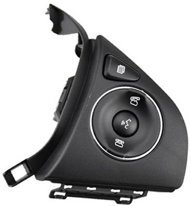XEDLAMP Auto-Tempomat-Taste, passend for 2015 2016 2017 2018, Auto-Tasten, Schalter, Audio-Radio-Fernbedienung, Bluetooth-Taste, Lenkradsteuerung, Auto-Styling-Teile Auto-Lenkradschalter-Kit(BLACK R 1 von XEDLAMP