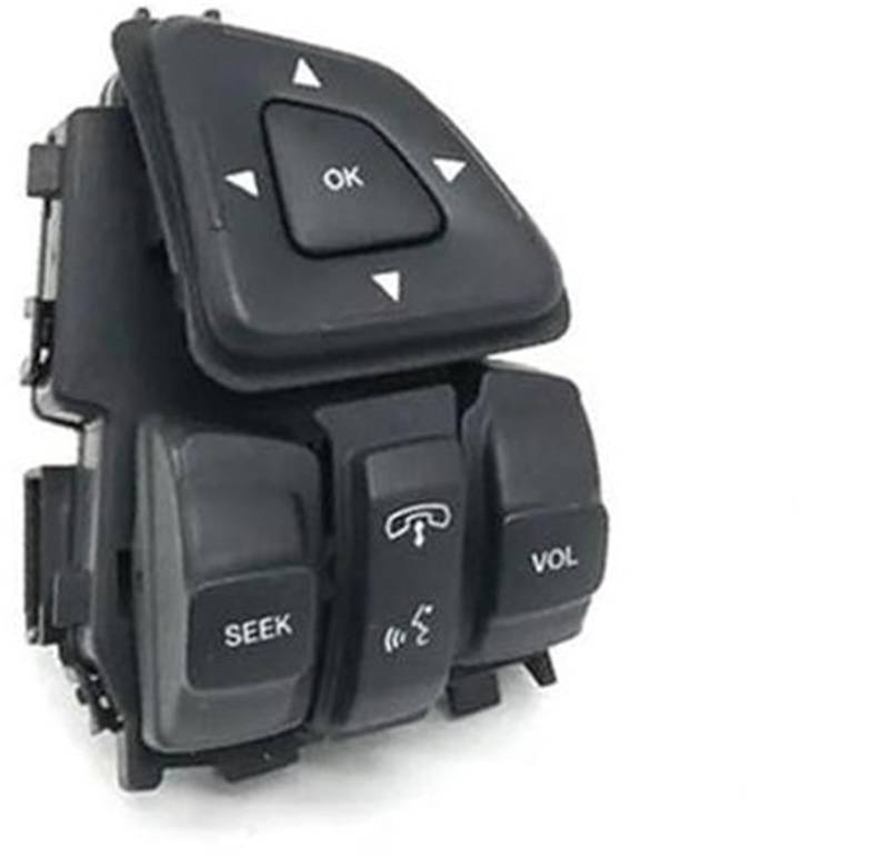 XEDLAMP Auto-Tempomat-Taste Edge 2011–2015, for Explorer, 2011–2018, for Flex-Auto-Lenkrad-Steuerschalter, Multifunktions-Cruise-Geschwindigkeitstaste Auto-Lenkradschalter-Kit(Black Right Bluetooth) von XEDLAMP