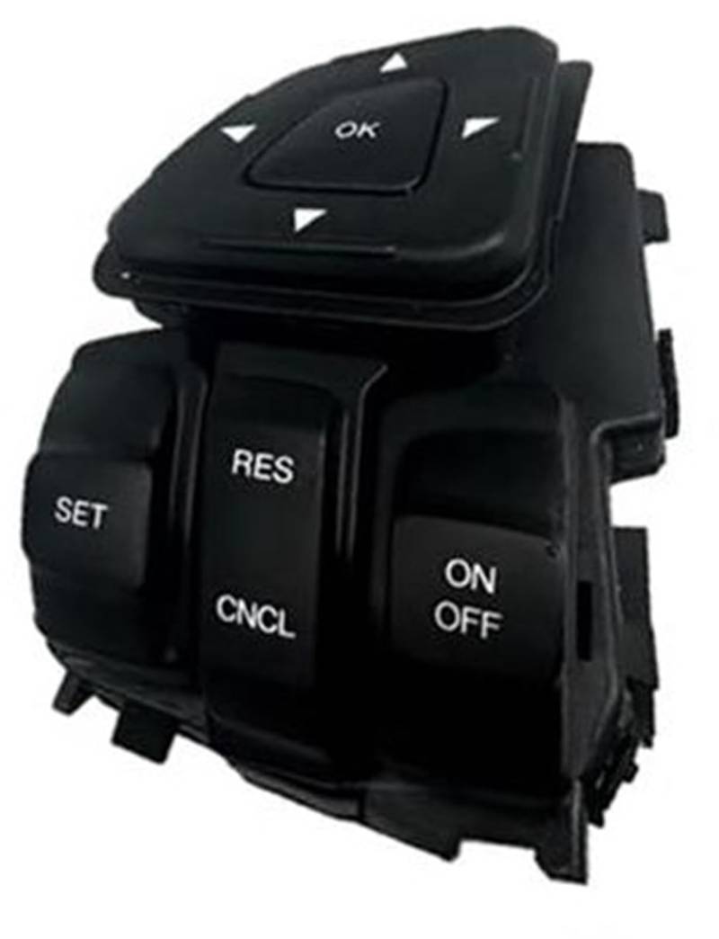 XEDLAMP Auto Tempomat Taste Flex 2013 2014 2015 2016 2017 2018 2019 Lenkrad Geschwindigkeit Cruise Radio Control Schalter Taste BT4T9E740AFW Auto-Lenkradschalter-Kit(Black Left) von XEDLAMP