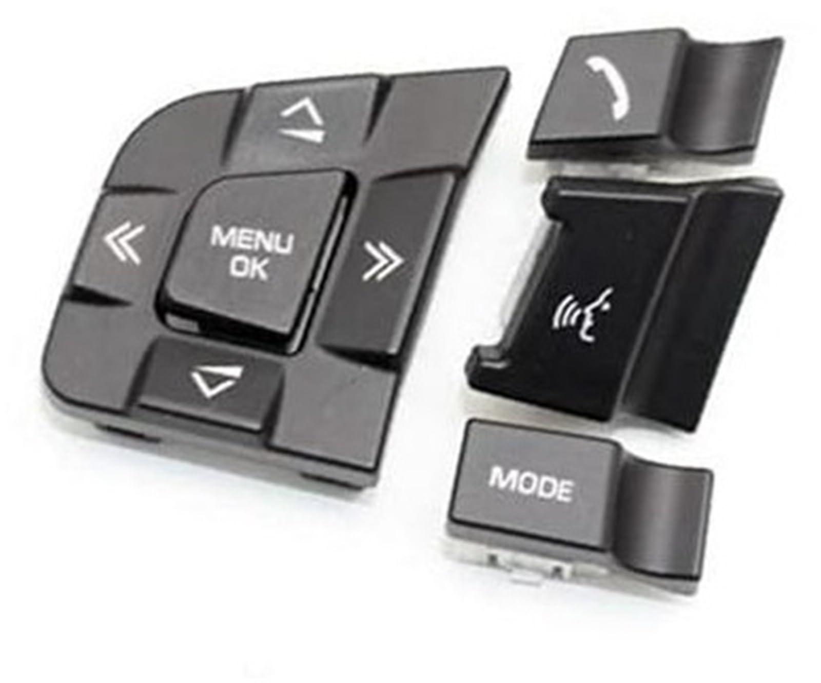 XEDLAMP Auto-Tempomat-Taste Land, for Rover, for Discovery, for Freelander, Auto-Lenkrad, Multifunktions-Tastenabdeckung, Steuertasten, Schalter-Dekoration Auto-Lenkradschalter-Kit(Black color1) von XEDLAMP