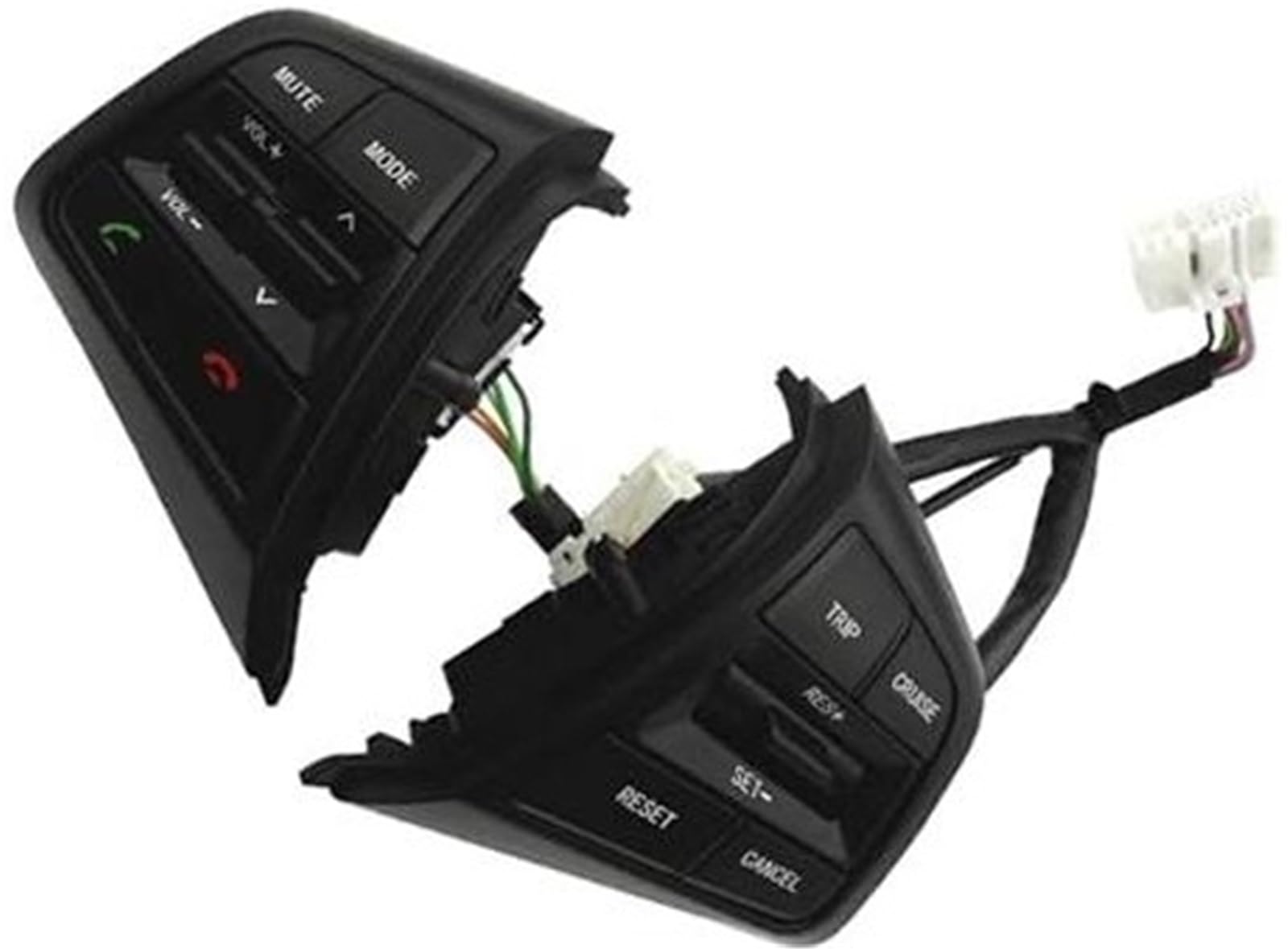 XEDLAMP Auto-Tempomattaste, for Hyundai, for Creta, for Ix25 1.6L 2.0L 96710C90004X Lenkrad-Tempomattasten 96700C90004X 96710C90104X Autozubehör Auto-Lenkradschalter-Kit(Black Set) von XEDLAMP