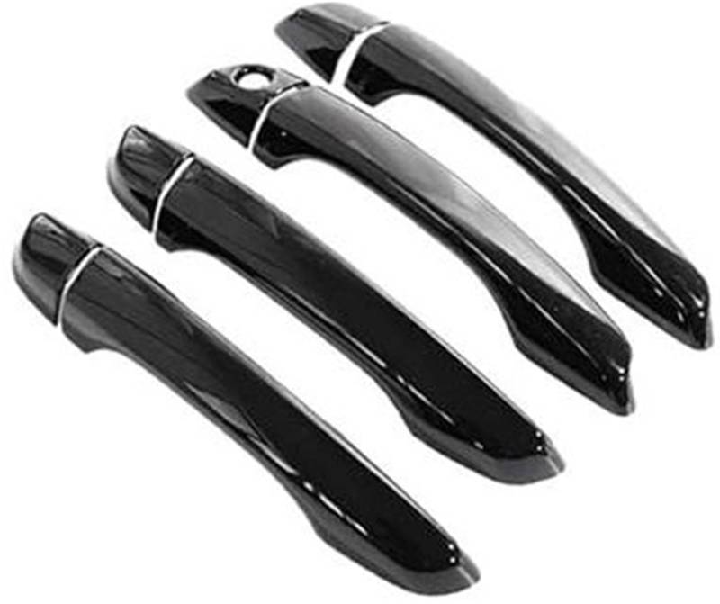 XEDLAMP Autoaußenseite vorne Links, for Citroen, for C3, for Cross SX SY MK3 2017 2018 2019 2020 2021 2022 2023s Abdeckungen Außenkratzschutzdekor Autozubehör Chrom-Türgriffverkleidung(Black A) von XEDLAMP