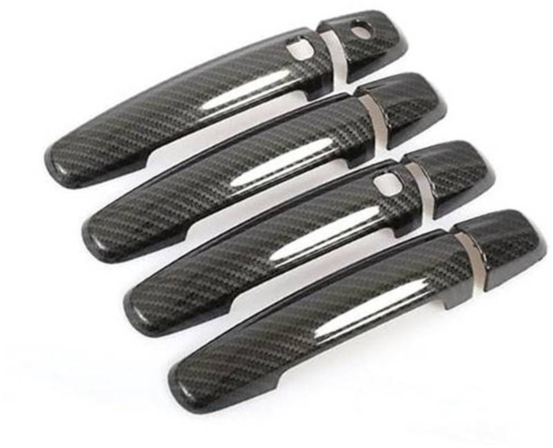 XEDLAMP Autoaußenseite vorne links, for Swift, for Vitara, for S-CROSS 2012 2013 2014 2015 2016 2017 2018 Türgriffabdeckung Chromverkleidung Auto ABS Carbonfaser Auto-Styling Chrom-Türgriffverkleidung von XEDLAMP