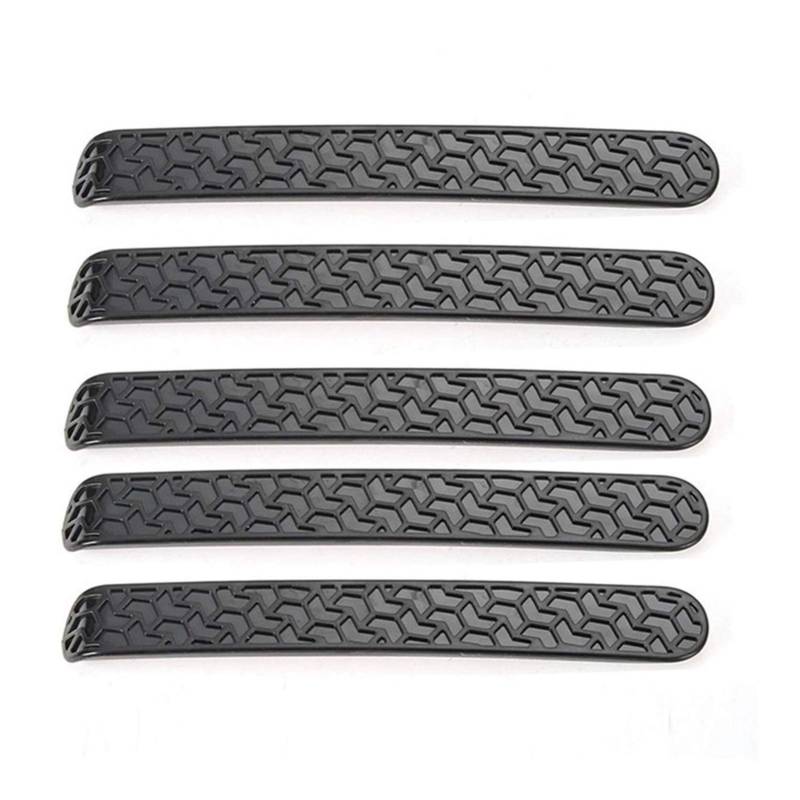 XEDLAMP Autotürgriff-Haltegriffabdeckung, Vorder- und Hintertür-Set, Dekoration, schwarz geformt, for Jeep, Wrangler JK 4 Türen 2007–2018 (schwarz) Abdeckung für Außentürgriffe von XEDLAMP
