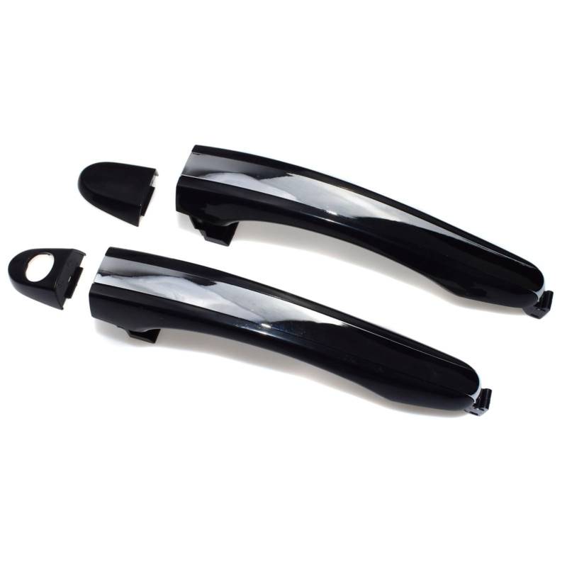 XEDLAMP Chromschwarze Außentürgriffe vorne hinten Links rechts, for Hyundai, Azera 2006 2007 2008 2009 2010 2011 826513L000 826523L000 Abdeckung für Außentürgriffe(Pair Front) von XEDLAMP