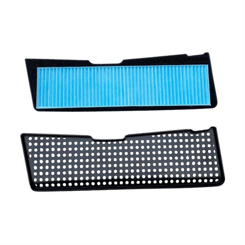 XEDLAMP Externer Luftfilter, for Tesla, Modell 3 2021 2022-Jetzt Kühlergrill-Einlassabdeckung Klimaanlagen-Ansaugfilter Autozubehör Innenraumluftfilter(2 Pcs Filter B) von XEDLAMP