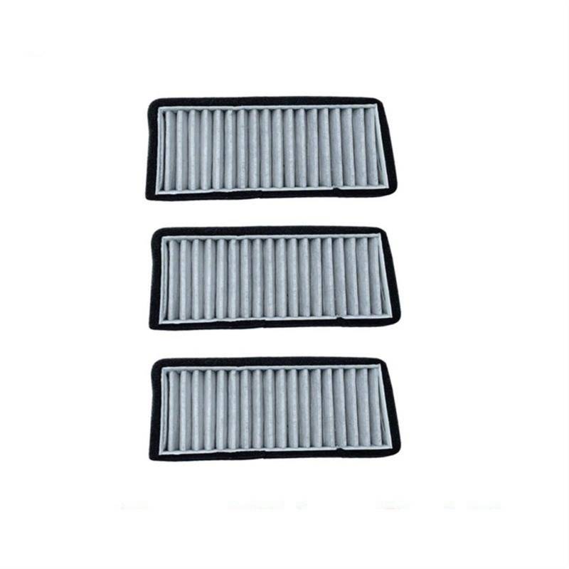 XEDLAMP Externer Luftfilter, for Tesla, Modell 3 2021 2022-Jetzt Kühlergrill-Einlassabdeckung Klimaanlagen-Ansaugfilter Autozubehör Innenraumluftfilter(3 Pcs Filter D) von XEDLAMP