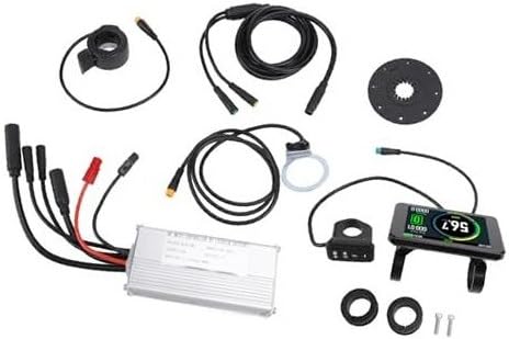 XEDLAMP Fahrrad-Motorsteuerungsset mit geriffeltem Design, VM-T8-Display, 500-W-Motorunterstützung, for Verschiedene Wetterbedingungen Controller-Kit für Elektroroller von XEDLAMP