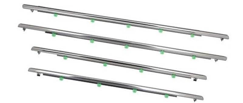 XEDLAMP Fenster Türdichtungen Auto, for CR-V 2007 2008 2009 2010 2011 Seitentür Glasfenster Dichtungsleiste Wetterleiste Zierleiste Gummi Autotürdichtungsstreifen von XEDLAMP