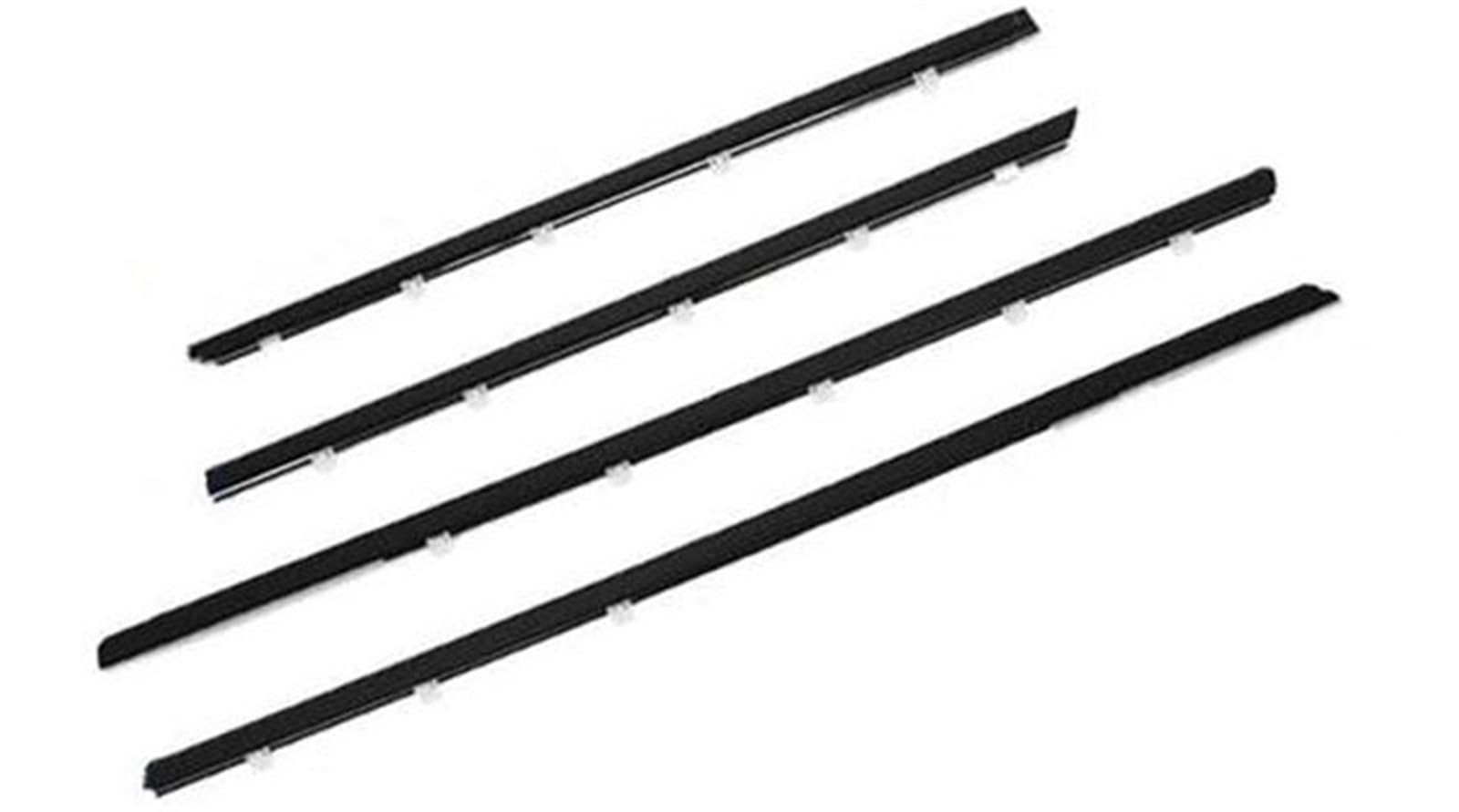 XEDLAMP Fenstertürdichtungen, 4-teiliges Autofensterglasdichtungs-Formteil, for Civic, 2006-2019, äußere Dichtungsverkleidung, Gummistreifen Autotürdichtungsstreifen(Black 12-15) von XEDLAMP