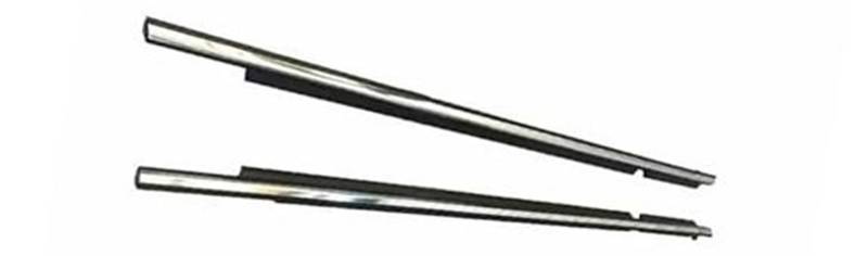XEDLAMP Fenstertürdichtungen Autofensterglas-Dichtungsstreifen, for Toyota, for Camry, for XV30 2002~2006 Türregendichter Wetterschutzstreifen Autotürdichtungsstreifen(Black Plating Front 2pcs) von XEDLAMP