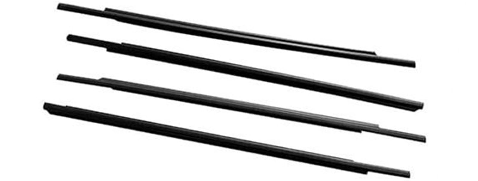XEDLAMP Fenstertürdichtungen Autofensterglasdichtungen Gummifenster-Dichtungsstreifen, for Mitsubishi, for Outlander 2013-2018 Direkter Ersatz Autozubehör Autotürdichtungsstreifen(Black) von XEDLAMP