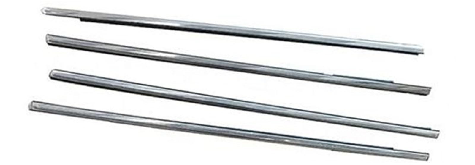 XEDLAMP Fenstertürdichtungen Autofensterglasdichtungen Gummifenster-Dichtungsstreifen, for Mitsubishi, for Outlander 2013-2018 Direkter Ersatz Autozubehör Autotürdichtungsstreifen(Black Chrome) von XEDLAMP