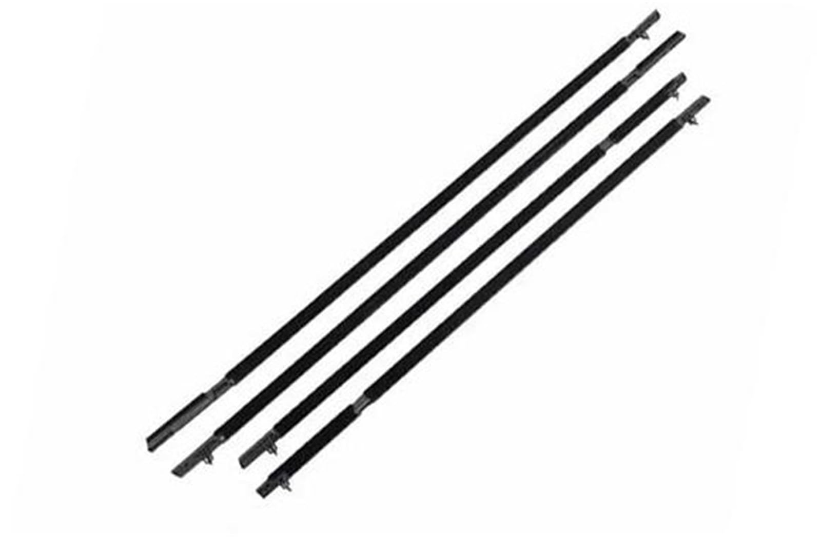XEDLAMP Fenstertürdichtungen Autos, for Toyota, for Land, for Cruiser, for Prado 120 2003-2009 Türregendichte Wetterstreifen Autotürdichtungsstreifen(Black-Rear Pair) von XEDLAMP