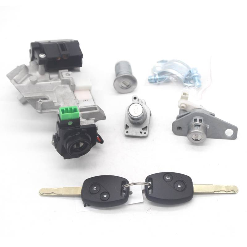 XEDLAMP KOMPLETTES Schloss-Set ZÜNDSCHALTER TÜRSCHLOSS Barrel Trans 2 SCHLÜSSEL MIT 46 CHIP, for Civic, 2006-2008 Autotürschlosszylinder(Complete Set) von XEDLAMP