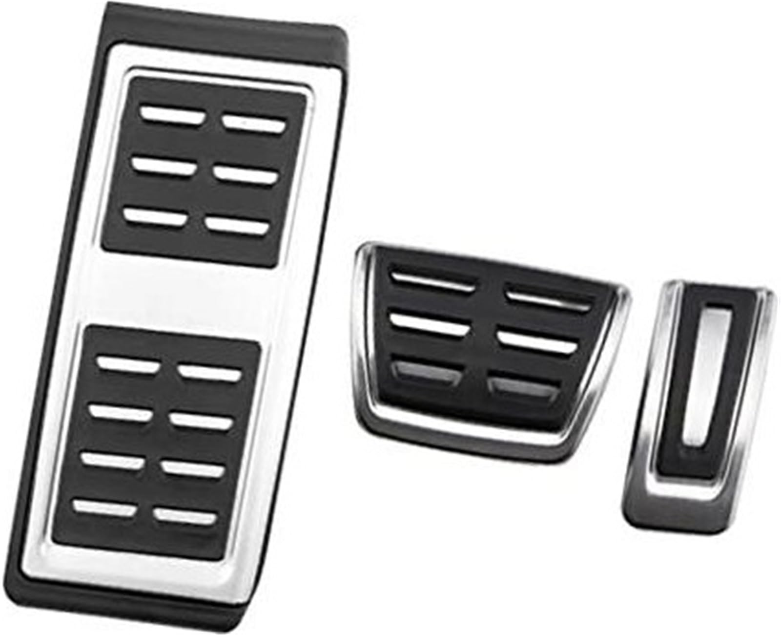 XEDLAMP LHD-Auto-Pedalabdeckung, for VW, for Seat, Arona 2017–2022, Edelstahl, Auto-Pedale, Bremspedal-Schutzpolster-Abdeckung Pedalzubehör für Autos(Black at with Rest) von XEDLAMP