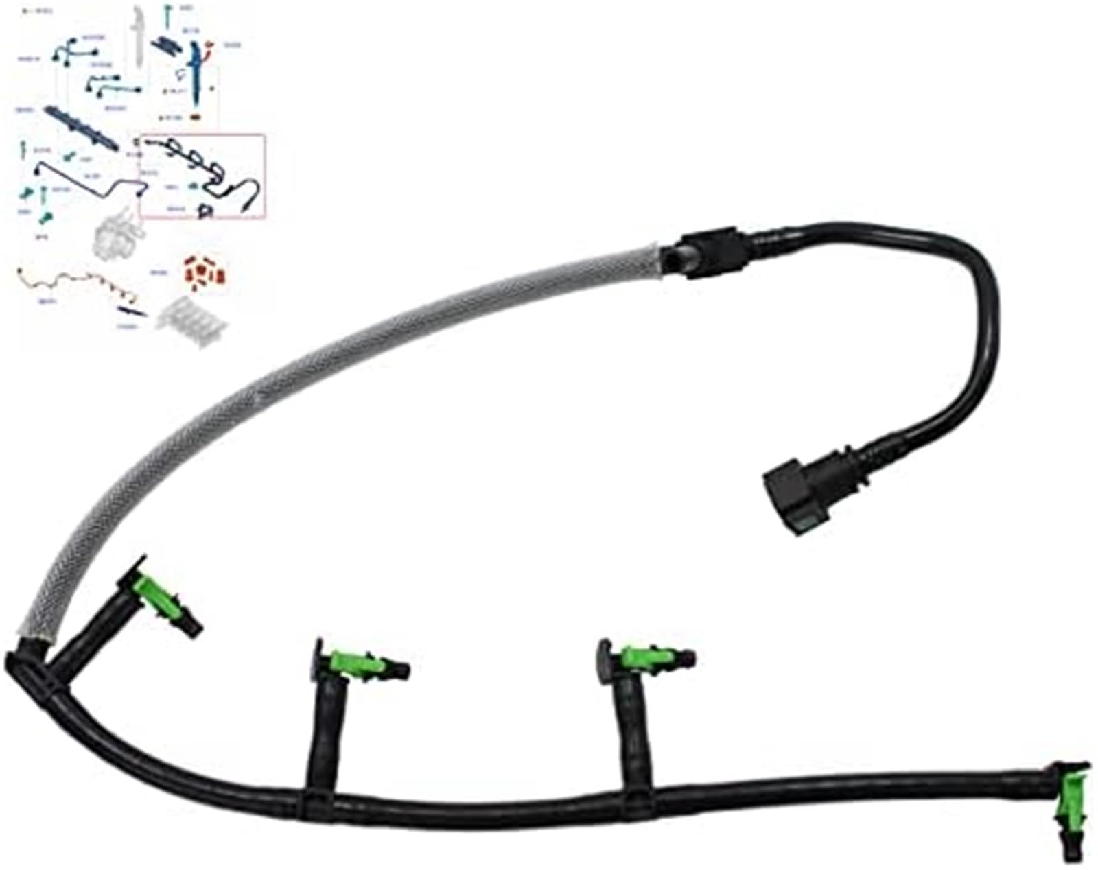 XEDLAMP Leckagerohr for Kraftstoffrücklauf der Einspritzdüsen, for Ford, Transit Mk7 Mk8 Transit Custom 2.2 TDCI, for Peugeot, Boxer, for Citroen, Relay 2.2 HDI, for Fiat, Ducato 2.2 D FWD Euro 5 1761 XEDLAMP Leckagerohr for Kraftstoffrücklauf der Einspritzdüsen, for Ford, Transit Mk7 Mk8 Transit Custom 2.2 TDCI, for Peugeot, Boxer, for Citroen, Relay 2.2 HDI, for Fiat, Ducato 2.2 D FWD Euro 5 1761 von XEDLAMP