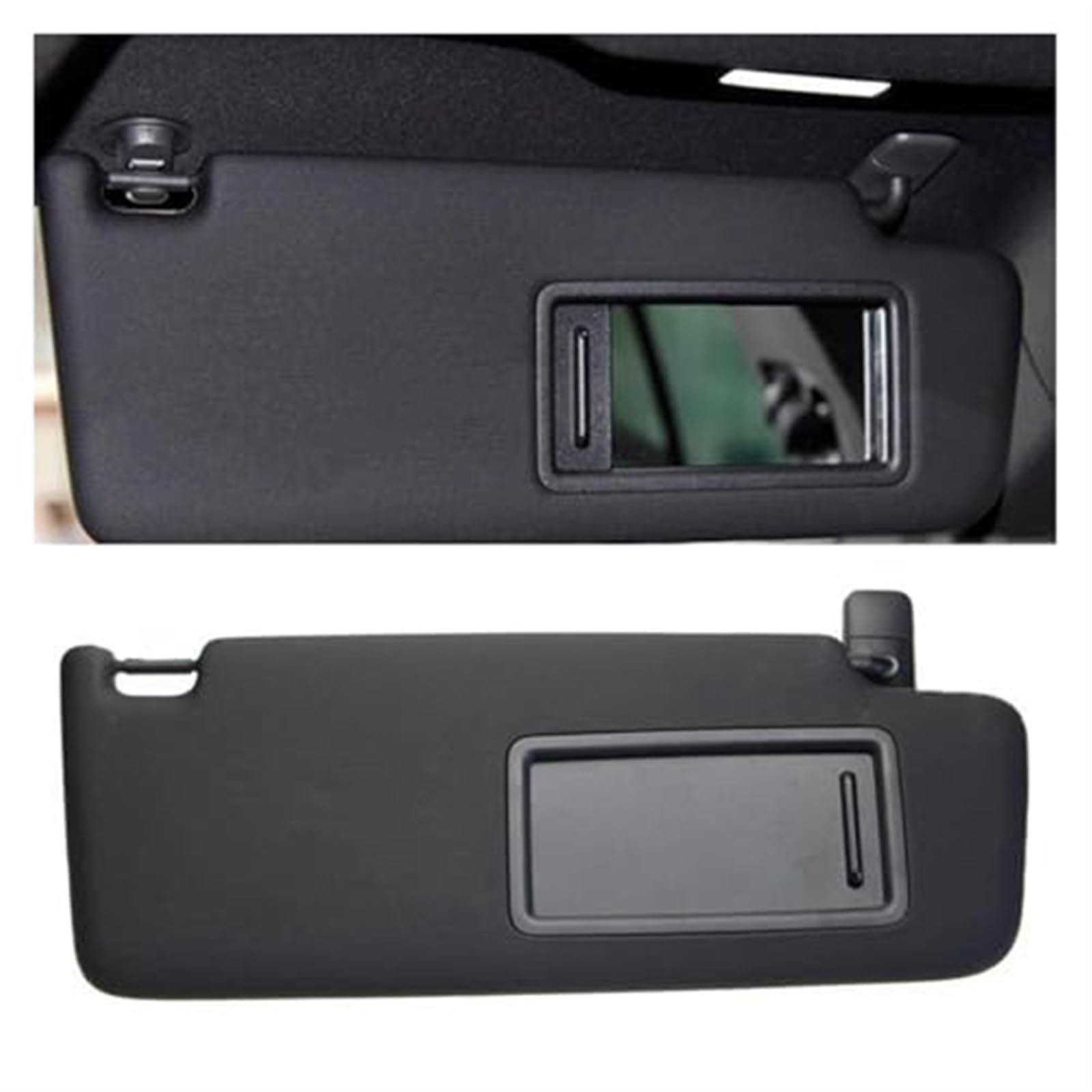 XEDLAMP Linke Fahrerseite, rechte Beifahrerseite, vordere Sonnenblende mit Make-up-Spiegel-Sonnenschutz, for Skoda, for Superb 2016–2019 Auto-Sonnenblende(Black Passenger) von XEDLAMP